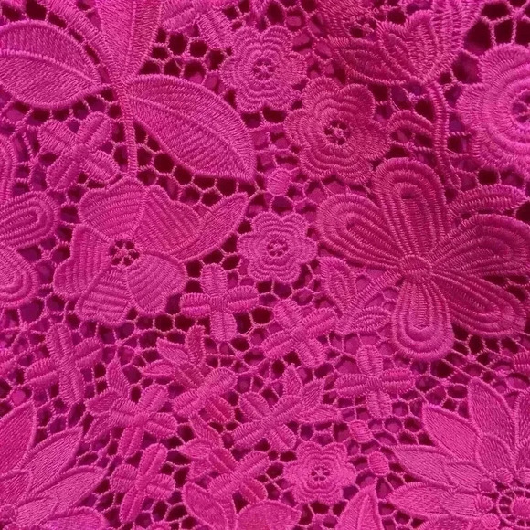 Generation Love Women's Julie Lace Dress Hot Pink Mini Sleeveless Cocktail Party - Picture 3 of 5